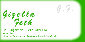 gizella feth business card